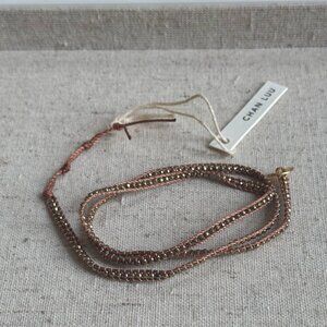 Chan Luu Triple Wrap Leather Bracelet